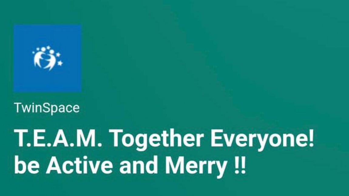 T.E.A.M. Together Everyone be Active and Merry